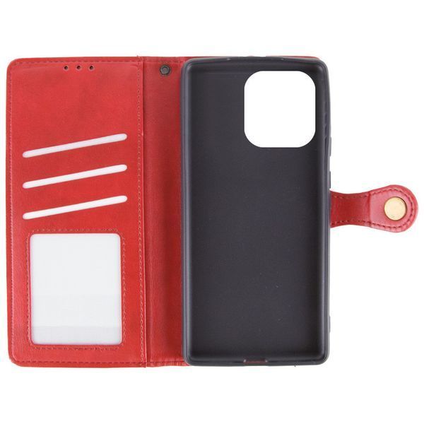 Кожаный чехол-книжка GETMAN Gallant (PU) для Infinix Smart 9 4G / Hot 50i Red 777-06151 фото