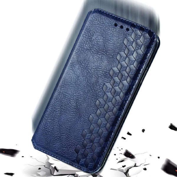Шкіряний чохол-книжка GETMAN Cubic для Samsung Galaxy M33 5G Синій 555-01870 фото