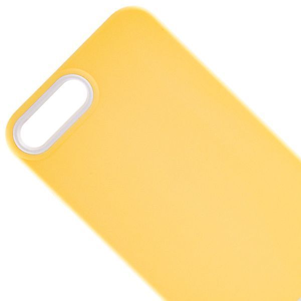 Чехол TPU+PC Bichromatic для Apple iPhone 7 plus / 8 plus (5.5") Creamy-yellow / White 555-03901 фото