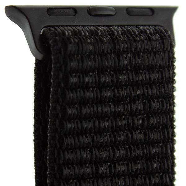 Нейлоновий ремінець для Apple Watch 38/40/41 mm Black 212-00081 фото