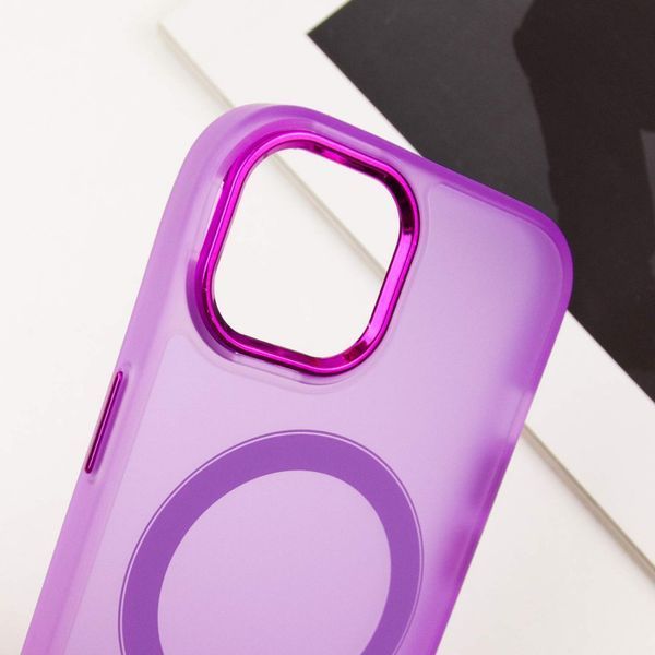 Чохол TPU+PC Lily with MagSafe для Apple iPhone 13 (6.1") Purple 214-03629 фото
