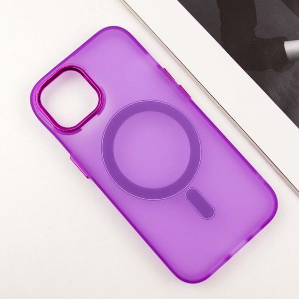 Чохол TPU+PC Lily with MagSafe для Apple iPhone 13 (6.1") Purple 214-03629 фото