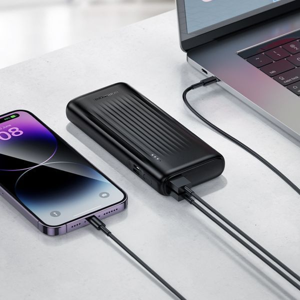 Зовнішній акумулятор BOROFONE BJ81A Astute power bank(10000mAh) Black 216-00140 фото