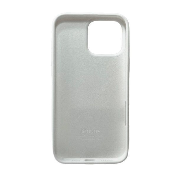 Силіконовий чохол для iPhone 16 Pro White 666-01228 фото