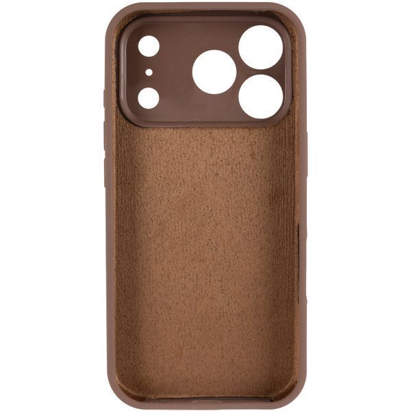 Силиконовый чехол Silk Full Camera Protective для Apple iPhone 17 Pro (6.3") Brown 777-09932 фото