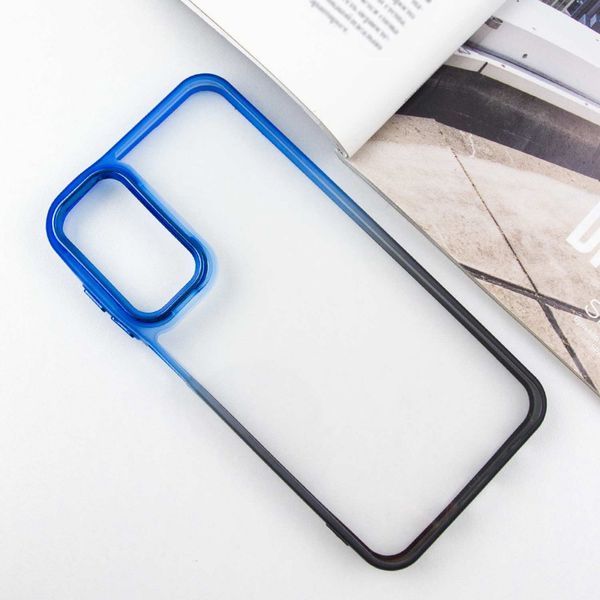 Чехол TPU+PC Fresh sip series для Samsung Galaxy A25 5G Черный / Синий 777-06601 фото