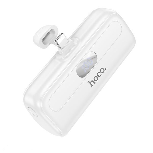 Портативный аккумулятор Hoco J116 Cool 5000mAh 18.5W Lightning для iPhone Белый 216-00066 фото
