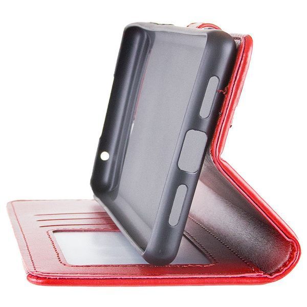 Кожаный чехол-книжка GETMAN Gallant (PU) для Infinix Smart 9 4G / Hot 50i Red 777-06151 фото