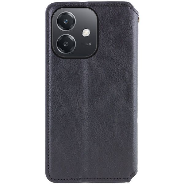 Шкіряний чохол-книжка GETMAN Cubic для Oppo A3 4G / A3x 4G/ A40m Чорний 555-01620 фото