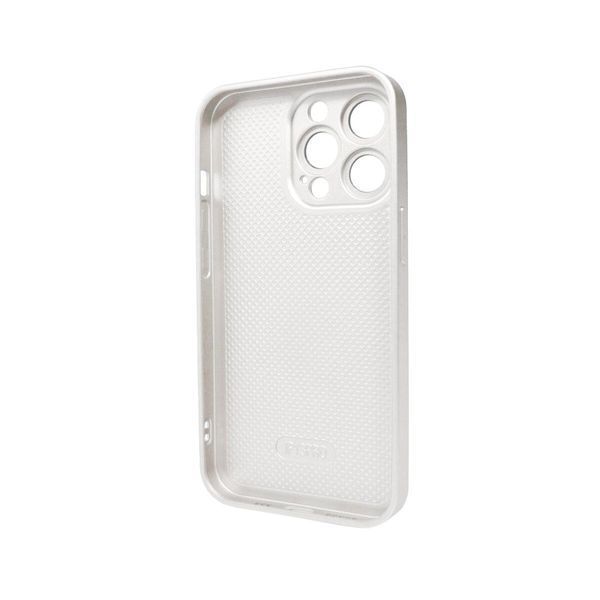 Чехол для смартфона AG Glass Matt Frame Color для iPhone 13 Pro Pearly White 666-00589 фото