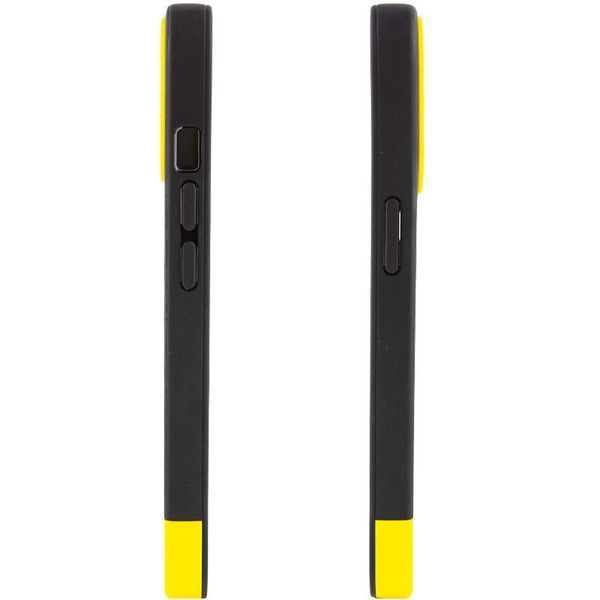 Чохол TPU+PC Bichromatic для Apple iPhone 13 (6.1") Black / Yellow 555-04001 фото
