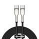 Кабель Baseus Cafule Metal Type-C to Type-C 100W (2m) Black CATJK-D01 фото
