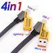Кабель WUW-X207 USB 3 in 1 65 W black 6972573336524 фото 4