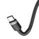Кабель Baseus Cafule Flash Charging Type-C to Type-C PD 2.0 100W (2m) Gray/Black CATKLF-ALG1 фото 3