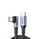 Кабель UGREEN US334 USB-C to USB-C PD Fast Charging 90 Degree Cable 5A Max Black 2m UGR-70645 фото 1