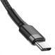 Кабель Baseus Cafule Flash Charging Type-C to Type-C PD 2.0 100W (2m) Gray/Black CATKLF-ALG1 фото 4