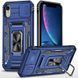Ударостійкий чохол Camshield Army Ring для Apple iPhone XR (6.1") Navy Blue 777-05035 фото 1