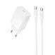 СЗУ Borofone BAS75A Source PD30W (1USB-C) + кабель Type-C to Type-C White ILSO-00000081970-2 фото