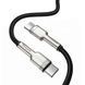 Кабель Baseus Cafule Series Metal Data Cable Type-C to Type-C 100W 2m Black CATJK-D01 фото 3