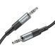 Аудиокабель HOCO UPA23 3.5mm male to 3.5mm male, nylon braid, 1m Metal Gray 6931474783820 фото 3