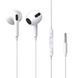 Навушники Baseus Encok 3.5mm lateral in-ear Wired Earphone H17 White 656-03918 фото 1