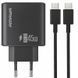Мережевий зарядний пристрій Amaya E70S PD45W (1USB-C) + кабель Type-C to Type-C Black 656-08070 фото 1