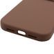 Силиконовый чехол Silk Full Camera Protective для Apple iPhone 17 Pro (6.3") Brown 777-09932 фото 5