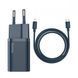 МЗП Baseus Super Silicone PD Charger 20W (1Type-C) + With Cable Type-C to Lightning Blue 209-00282 фото 1