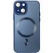 Чехол TPU+Glass Sapphire Midnight with MagSafe для Apple iPhone 15 (6.1") Deep navy 656-08568 фото 1