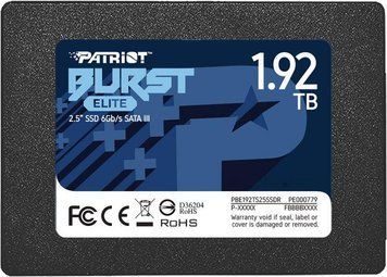 Накопитель SSD Patriot Burst Elite 1920GB 2.5" 7mm SATAIII TLC 3D PBE192TS25SSDR фото