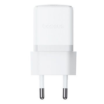 Сетевое зарядное устройство с кабелем Baseus Palm Fast Charger 1C 20W EU Moon White (with Baseus Cable USB-C to USB-C 1m Moon P10111602213-01 фото