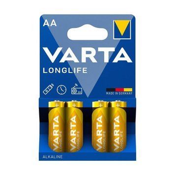 Батарейка Varta LR6/AA Longlife Alkaline (4шт) 4008496525157 фото