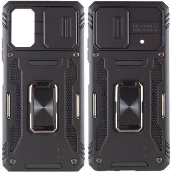 Ударопрочный чехол Camshield Army Ring для Xiaomi Poco X5 5G / Note 12 5G Black 777-05086 фото