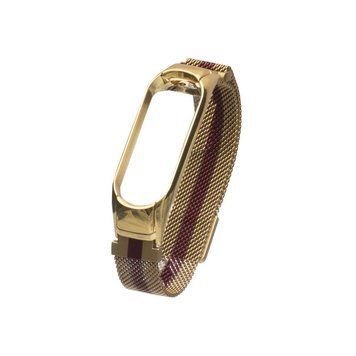 Ремінець для Xiaomi Mi Band 3/4 Milanese Loop Color Gold Red 212-02414 фото