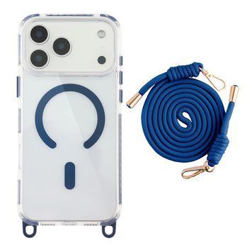 Чохол TPU+PC LanyardCase with MagSafe для iPhone 17 Pro Max Indigo Blue 2020000499848 фото