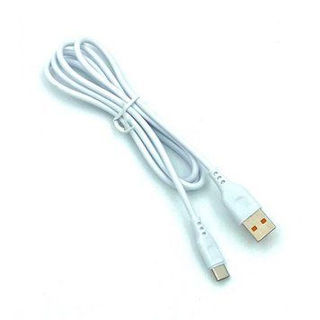 Кабель для зарядки и передачи данных Denmen D01T USB to Type-C Белый 1 м 209-00114 фото