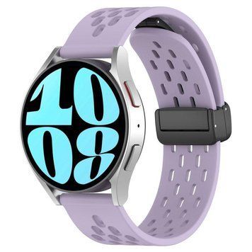 Ремешок Универс 20mm Silicone With Magnetic для Samsung/Amazfit/Huawei Elegant Purple 212-02716 фото