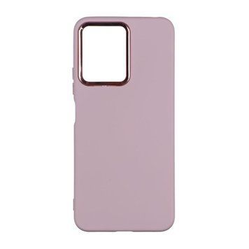 Чехол Silicone Cover Metal frame для Xiaomi Redmi Note 12 Pro+ 5G Pink sand 208-03583 фото