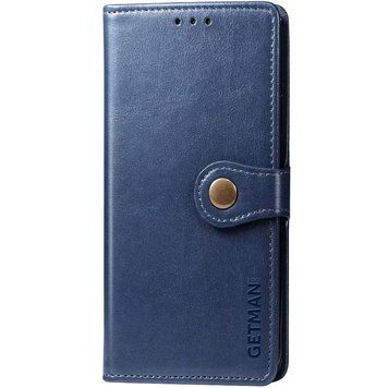 Шкіряний чохол-книжка GETMAN Gallant (PU) для Xiaomi Redmi 9 Синий 777-06552 фото
