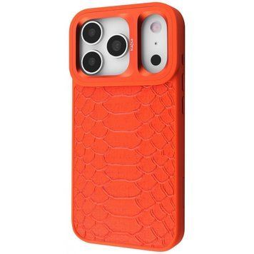 Чохол Kajsa Snake Pattern with Magnetic Ring iPhone 17 Pro Orange 656-08221 фото