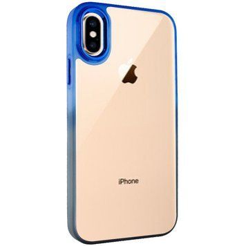 Чохол TPU+PC Fresh sip series для Apple iPhone XS Max (6.5") Чорний / Синій 777-06652 фото