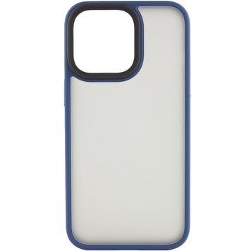TPU+PC чехол Metal Buttons для Apple iPhone 13 Pro (6.1") Синий 777-08328 фото