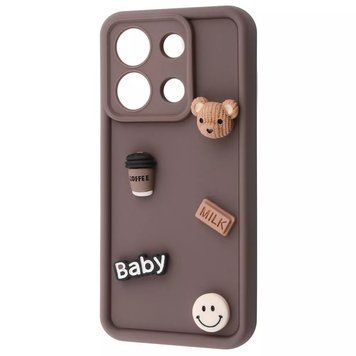 Чехол Pretty Things Case для Xiaomi Redmi Note 13 4G Brown/Bear 777-02133 фото
