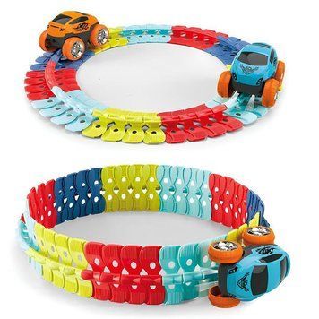 Интерактивный трек с инерционной машинкой SHT 088 Changeable Trak (46pcs/1CAR) 656-03587 фото