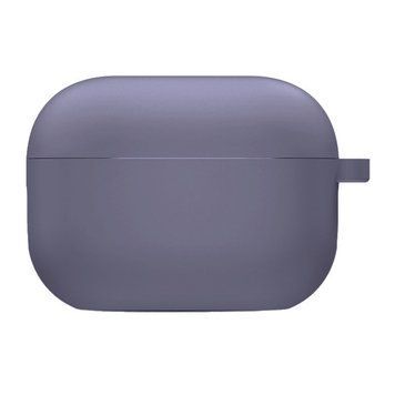Силиконовый футляр с микрофиброй для наушников Airpods 4 Lavender Gray 203-00372 фото