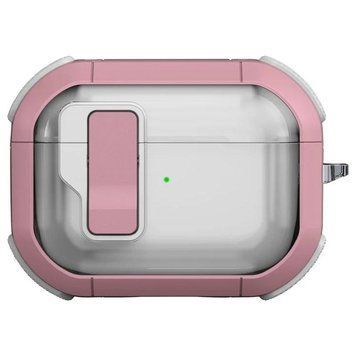 Футляр противоударный Locking Button для наушников Airpods Pro Pink 203-00422 фото