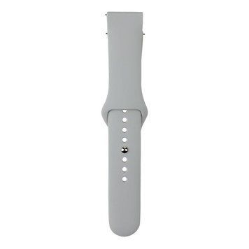 Ремінець Универс 22mm Silicone Original Button Design для Samsung/Amazfit/Huawei Cloud Grey 212-02766 фото