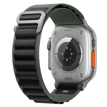 Тканинний ремінець Alpine Loop для Apple Watch 42/44/45/49 mm Military-green Black 212-00542 фото