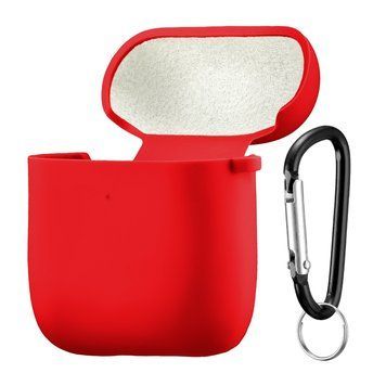 Силиконовый чехол 2,5mm с микрофиброй для AirPods 1/2 Red 203-00157 фото