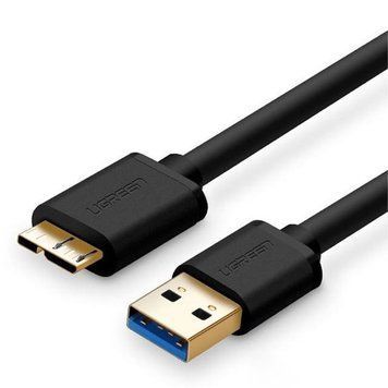 Кабель UGREEN US130 USB 3.0 A Male to Micro USB 3.0 Type B Male Cable 1m (Black) (UGR-10841) UGR-10841 фото